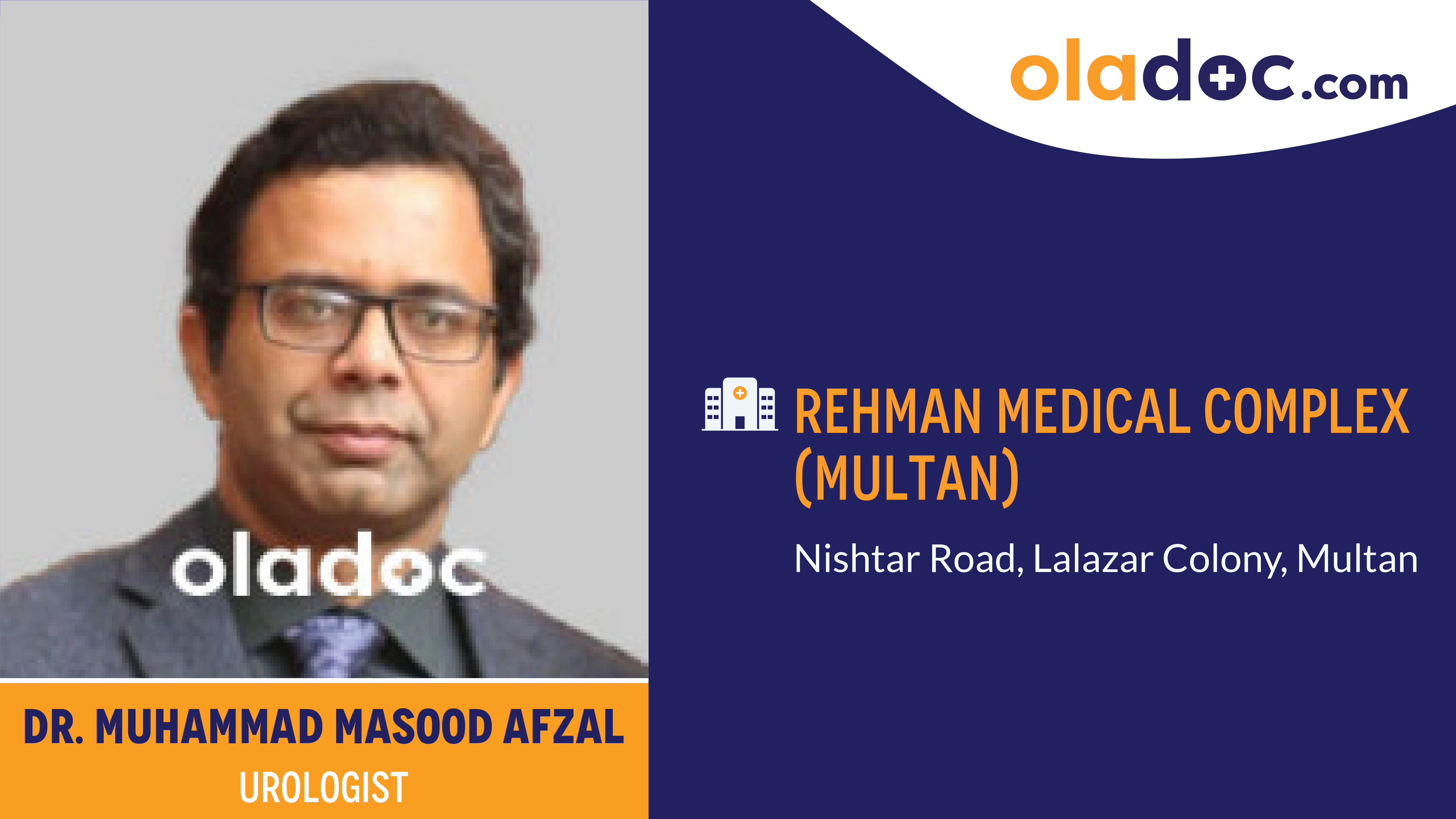 Practice locations of Dr. Muhammad Masood Afzal